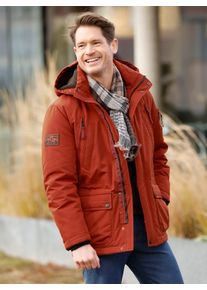 Marco Donati Herren Langjacke, rot, Gr. 48, unifarben, 80% Polyester, 20% Baumwolle, Jacken