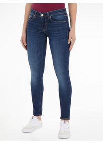 Tommy Jeans Damen Skinny-fit-Jeans "Tommy Jeans Damenjeans Low Waist Skinny", blau, casual, Gr. 29, unifarben, Denim/Jeans, Obermaterial: 92%
