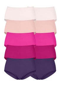 Petite Fleur Damen Taillenslip, Gr. 32, lila, Single Jersey, Obermaterial: 95% Baumwolle, 5% Elasthan, unifarben, Unterhosen, aus elastischer