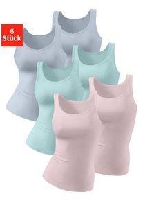 Petite Fleur Damen Achselhemd, Gr. 34, bunt, Feinripp, Obermaterial: 100% Baumwolle, unifarben, basic,casual, Unterhemden, aus reiner Baumwolle,