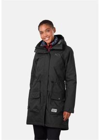 KARI TRAA Damen Outdoorjacke "Tesdal", schwarz, casual, Gr. XS, unifarben, 100% Polyester, Jacken, mit wasserabweisender, atmungsaktiver Funktion