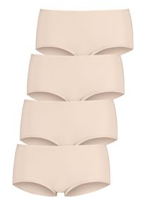 Lascana Damen Hipster, Gr. 32, beige, Obermaterial: 95% Baumwolle, 5% Elasthan, unifarben, Unterhosen, aus elastischer Baumwolle