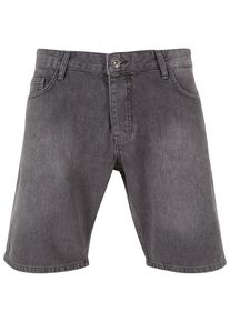 2Y STUDIOS Herren Stoffhose "2Y Studios Herren 2Y Basic Slim Fit Denim Shorts", grau, Gr. 34, unifarben, 97% Baumwolle, 3% Elasthan, Hosen
