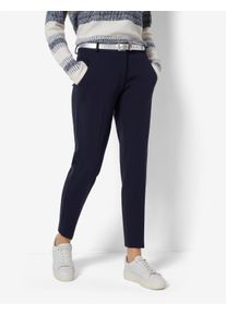 Brax Damen Caprihose "Style MARON S", blau, Gr. 38, 63% Viskose, 33% Polyamid, 4% Elasthan, Hosen