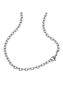ZEEme Damen Collierkettchen "Edelstahl Ankerkette 4mm breit", 45cm, Edelstahl, L: 45cm B: 4.0mm, grau, Edelstahl, B:4.0mm, Halsketten