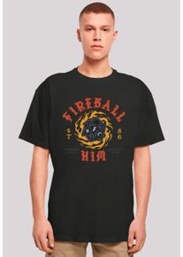 F4NT4STIC Herren T-Shirt "Stranger Things Fireball Dice 86", schwarz, casual, Gr. 5XL, Obermaterial: 100% Baumwolle, Shirts, Premium Qualität