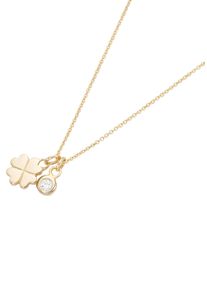 Firetti Damen Kette mit Anhänger "Schmuck Geschenk Gold 375 Halsschmuck Halskette Goldkette Ankerkette", Gelbgold 375, L: 45cm, gold, Gelbgold 375,