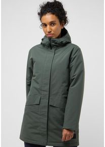 Jack Wolfskin Damen Funktionsmantel "TEMPELHOF COAT W", grün, Gr. M, Hauptmaterial: 100% Polyester; Futter: 100% Polyester (recycled); Füllung: 100%