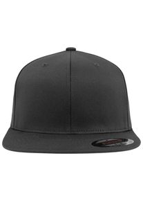 Flexfit Damen Flex Cap "Flexfit Accessoires Flexfit Flat Visor", grau, casual, Gr. S, unifarben, 63% Polyester, 34% Baumwolle, 3% Elasthan, Caps