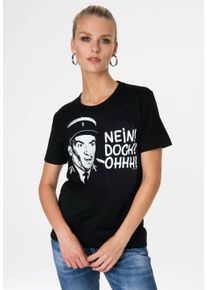 logoshirt Damen T-Shirt "Le Gendarme de Saint-Tropez - Nein Doch Ohhh", schwarz, casual, Gr. L, bedruckt, 100% Baumwolle, Shirts, mit coolem Print