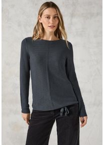 Cecil Damen Strickpullover, grün, casual, Gr. L, unifarben, Web, 60% Baumwolle, 40% Viskose, Pullover, mit Strick-Detail