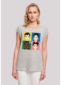 F4NT4STIC Damen T-Shirt "Sex Education Blur Cover", grau, casual, Gr. S, Obermaterial: 100% Baumwolle, Shirts, Premium Qualität