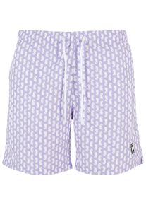 Urban Classics Herren Badeshorts "Urban Classics Herren Pattern Swim Shorts", lila, Gr. L, 100% Polyester, Badehosen