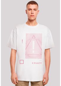F4NT4STIC Herren T-Shirt "Panic At The Disco Turn Up The Crazy", weiß, casual, Gr. 5XL, Obermaterial: 100% Baumwolle, Shirts, Premium Qualität