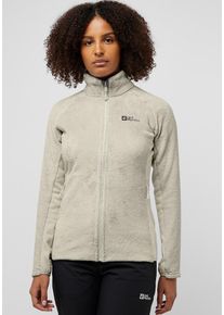 Jack Wolfskin Damen Fleecejacke "ROTWAND FZ W", beige, Gr. XS, Obermaterial: 100% Polyester; Kontrast: 95% Polyester, 5% Elastan; Futter: 100%