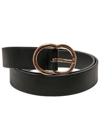 Urban Classics Damen Hüftgürtel "Urban Classics Damen Small Ring Buckle Belt", schwarz, Gr. XL, 100% Polyester, Gürtel