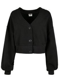 Urban Classics Damen Sweatjacke "Urban Classics Damen", schwarz, Gr. 5XL, unifarben, 100% Baumwolle (Bio), Sweatjacken