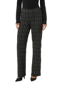 comma, COMMA Damen Stoffhose, grau, casual, Gr. 40, gemustert, Web, Obermaterial: 63% Polyester, 25% Viskose, 10% metallisierte Fasern, 2% Elasthan, Hosen,