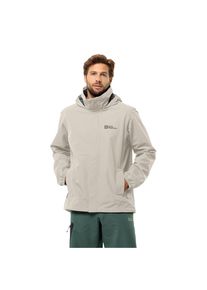 Jack Wolfskin Herren Funktionsjacke "STORMY POINT 2L JKT M", beige, sportlich, Gr. XXL, Web, Obermaterial: 100% Polyester, Jacken, Wasserabweisend &