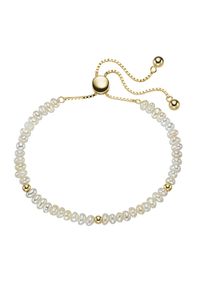 Smart Jewel Damen Armband "mit Süßwasserperlen, Silber 925", Onesize, Silber 925 (Sterlingsilber), weiß, Silber 925 (Sterlingsilber), Armbänder