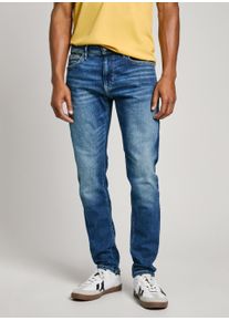 Pepe Jeans Herren Regular-fit-Jeans "STANLEY", blau, casual, Gr. 31, Denim/Jeans, Obermaterial: 93% Baumwolle, 5% Elastomultiester, 2% Elasthan, Jeans