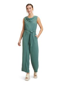 Cartoon Damen Overall "Cartoon Jumpsuit mit Bindegürtel", grün, modisch, Gr. 44, Obermaterial: 100% Polyester., Overalls, Design