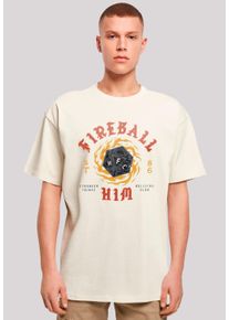F4NT4STIC Herren T-Shirt "Stranger Things Fireball Dice 86", beige, casual, Gr. XXXL, Obermaterial: 100% Baumwolle, Shirts, Premium Qualität