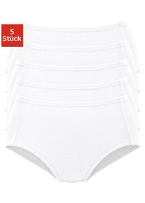 Petite Fleur Damen Taillenslip, Gr. 34, weiß, Piquu00e9, Obermaterial: 95% Baumwolle, 5% Elasthan, unifarben, Unterhosen, aus weicher Pikee-Qualität
