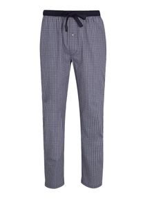 Tom Tailor Herren Pyjamahose "Dakota", Gr. 56, blau, Popeline, Obermaterial: 100% Baumwolle, kariert, casual, Hosen, mit lässiger Passform