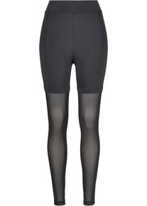 Urban Classics Damen Leggings "Urban Classics Damen", schwarz, Gr. XS, unifarben, 80% Polyamid, 20% Elasthan, Hosen