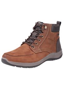 Rieker Herren Winterboots, Gr. 42, braun, Leder, Lederimitat, casual, Schuhe, Outdoorschuh, Schnürboots, Stiefelette mit RiekerTEX-Membran