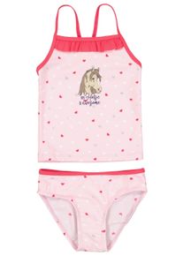 SALT & PEPPER SALT AND PEPPER Mädchen Tankini "Pferd", rosa, feminin, Gr. 92, bedruckt, 80% Polyamid, 20% Elasthan, Bikini-Sets, mit verspieltem Allover-Muster