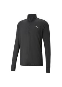Puma Herren Laufshirt "RUN FAVORITE 1/4 ZIP M", schwarz, sportlich, Gr. XXL, unifarben, Jersey, Obermaterial: 94% Polyamid, 6% Elasthan, Shirts
