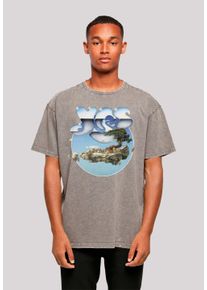 F4NT4STIC Herren T-Shirt "YES Chrome Island", grau, casual, Gr. M, Obermaterial: 100% Baumwolle, Shirts, Premium Qualität