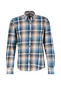 Lerros Herren Karohemd "Lerros Karohemd aus weicher Twillqualität, kariert", blau, Gr. S, 100% Baumwolle, Hemden