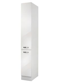 Apothekerschrank Optifit, B:30cm H:206,8cm T:57,1cm, weiß, Holzwerkstoff, Küche, Schränke, "Agos"