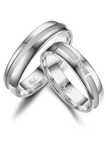 MARRYA Damen Partnerring "Silber Ringe Trauringe Eheringe Partnerringe", 48, Silber 925 (Sterlingsilber), silber, Silber 925 (Sterlingsilber),