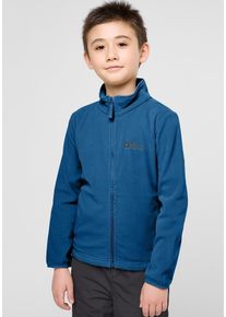 Jack Wolfskin Kinder Fleecejacke "TAUNUS JACKET K", blau, Gr. 128, Obermaterial: 100% Polyester; Futter: 100% Polyester, Jacken