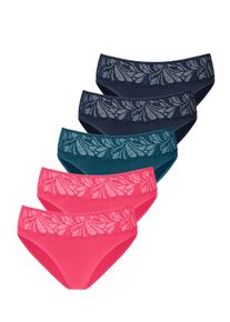 Vivance Damen Jazz-Pants Slips, Gr. 32, bunt, Obermaterial: 95% Baumwolle, 5% Elasthan. Spitze: 90% Polyamid, 10% Elasthan, unifarben, Unterhosen,