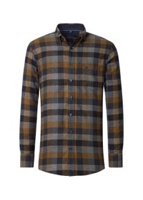 Casamoda Herren Langarmhemd "Casamoda Freizeithemd kariert", gelb, Gr. XXL, kariert, 100% Baumwolle, Hemden