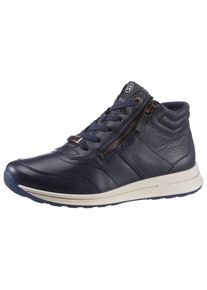 Ara Damen Schnürboots "OSAKA", Gr. 3, blau, Glattleder, sportlich, Schuhe, mit beidseitigen Reißverschlüssen, G-Weite