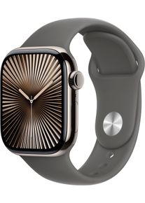 Apple Smartwatch "Watch 10 Titan", 42mm, Cellular, M/L, Sport Band, beige, Smartwatches