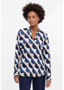 Eterna Damen Longbluse "LOOSE FIT", blau, modisch, Gr. 44, 100% Viskose, Blusen