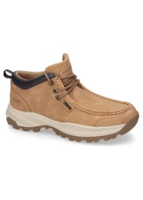 Herren Schnürschuh, Dockers by Gerli, Gr. 41, braun, Nubuklederimitat, casual, Schuhe, Trekking Boots, Schnürschuh mit modischer Mokassin-Ziernaht