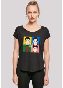 F4NT4STIC Damen T-Shirt "Sex Education Blur Cover Netflix TV Series", schwarz, casual, Gr. M, Obermaterial: 100% Baumwolle, Shirts, Premium Qualität