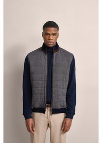 Bugatti Herren Sweatjacke, blau, casual, Gr. L, unifarben, Sweatware, 100% Baumwolle, Sweatjacken, aus 100 % Baumwolle