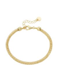 Smart Jewel Damen Armband "effektvolle Schlauchkette, Silber 925", 19cm, Silber 925 (Sterlingsilber), gold, Silber 925 (Sterlingsilber), Armbänder