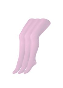 s.Oliver Kinder Strumpfhose "Strumpfhose 3er Pack", Gr. 146, lila, 90% Polyamid 10% Elasthan, Strumpfhosen