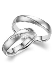 MARRYA Damen Partnerring "Titan Ringe Trauringe Eheringe Partnerringe", 66, Titan, silber, Titan, Fingerringe