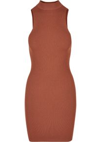 Urban Classics Damen Shirtkleid "Urban Classics Damen Ladies Cut Out Sleevless Dress", orange, klassisch, Gr. M, unifarben, 35% Polyacryl, 35%